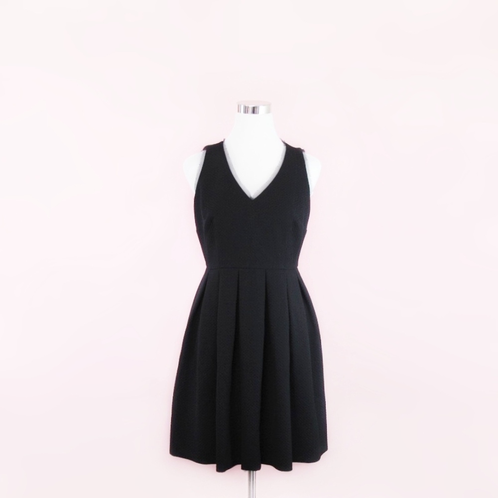Donna Morgan Black Fit and Flare Dress Cut Outs